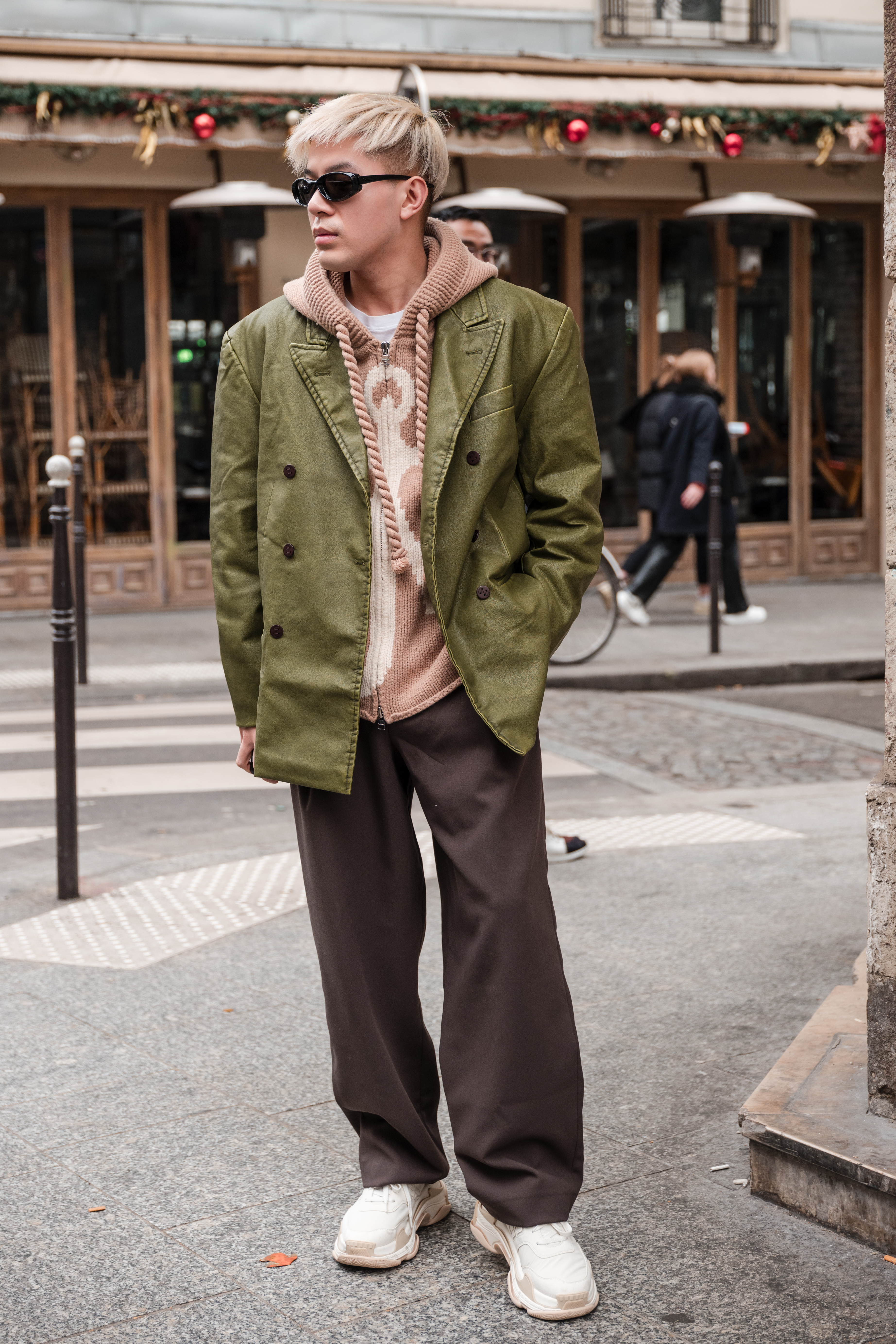 Look da temporada de outono-inverno 2024-2025 na semana de moda masculina de Milão