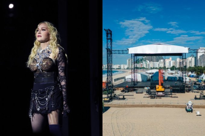 Detalhes da estrutura do show de Madonna em Copacabana, no Rio de Janeiro são revelados