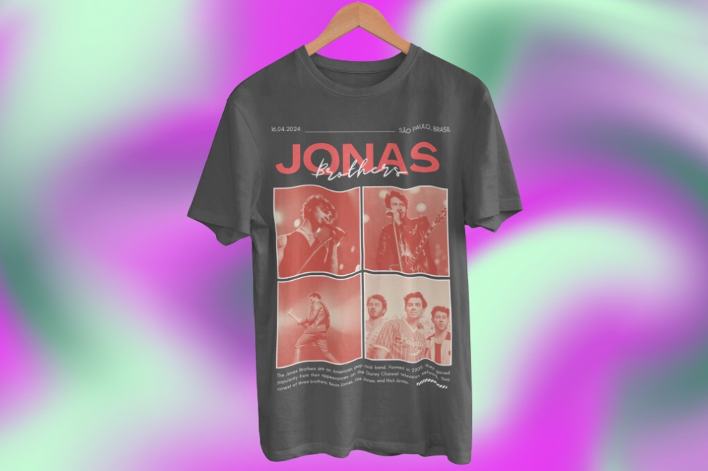 Camiseta Jonas Brothers da Loja Raya