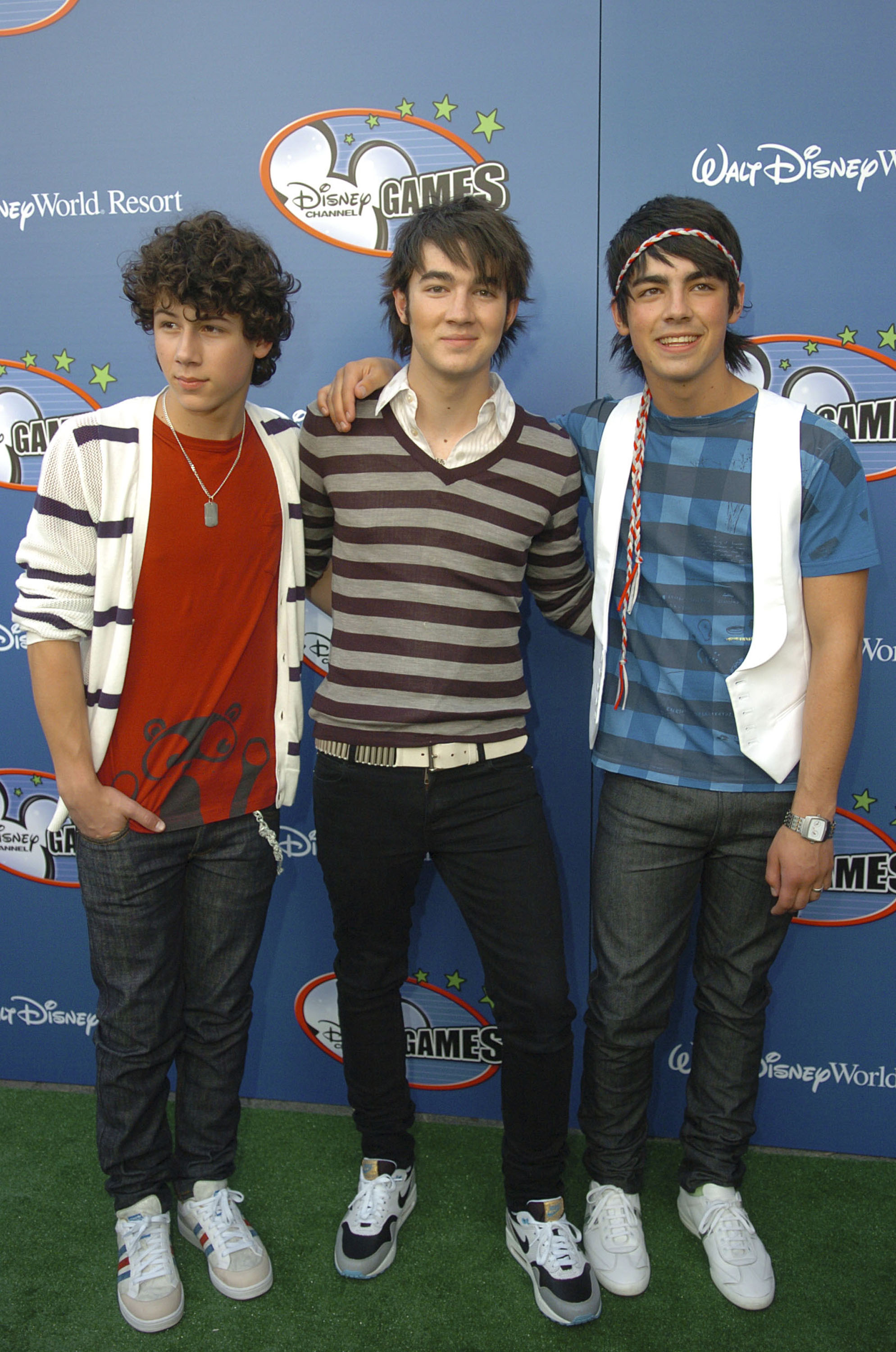 Jonas Brothers na festa do Disney Channel Games em 2007