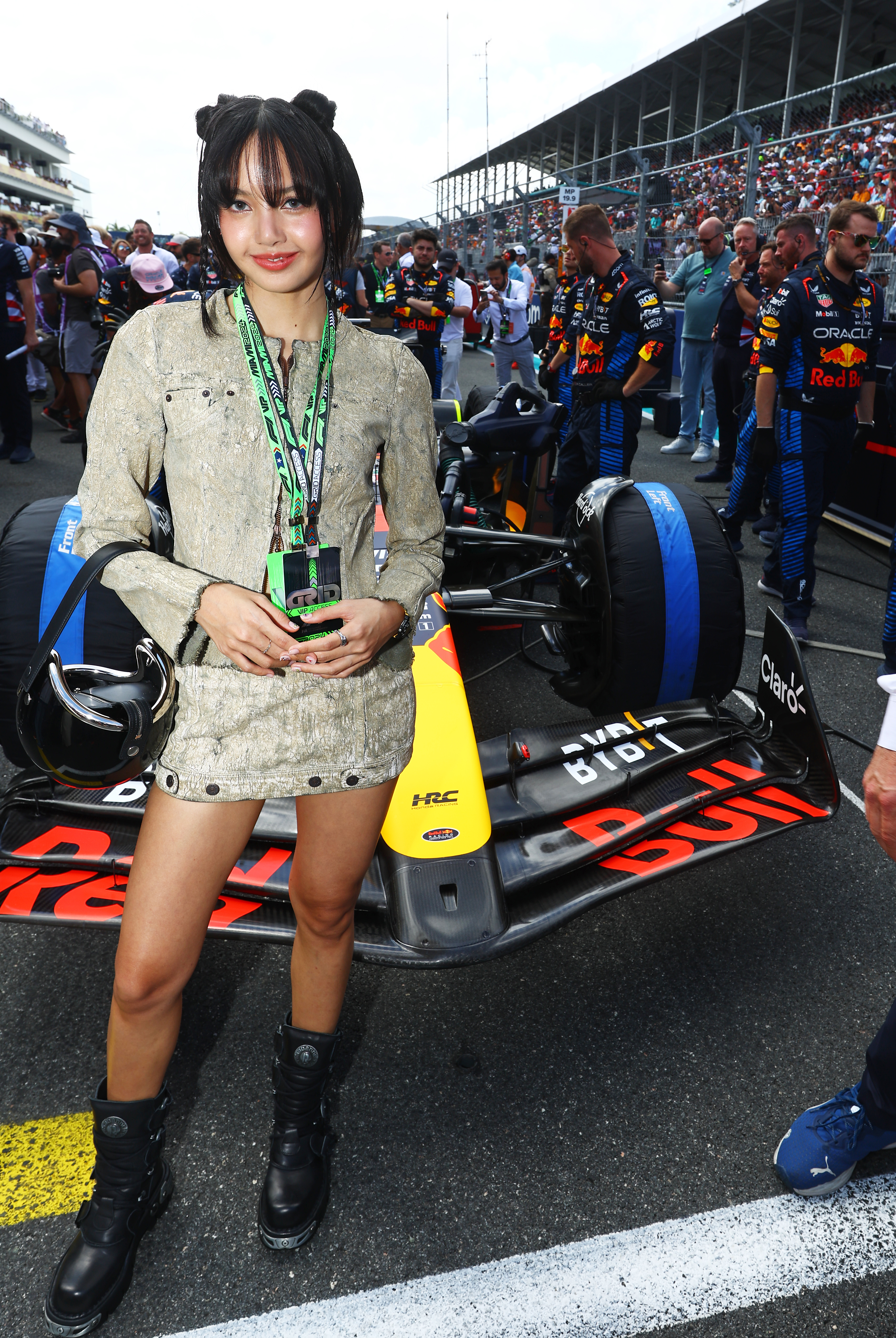 Lisa, do BLACKPINK, no F1 Grand Prix de Miami
