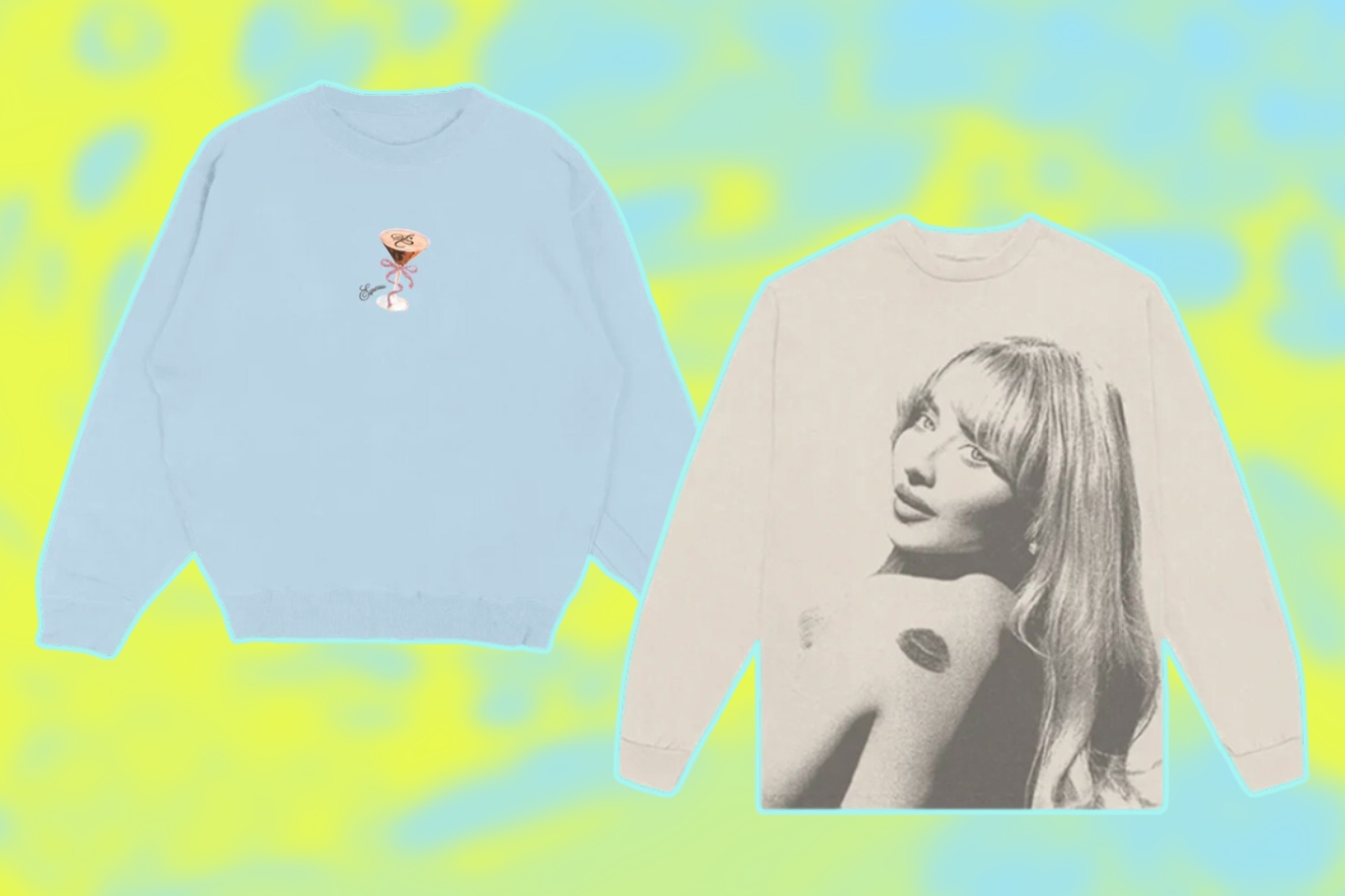 Merch do álbum Short n' Sweet, da Sabrina Carpenter