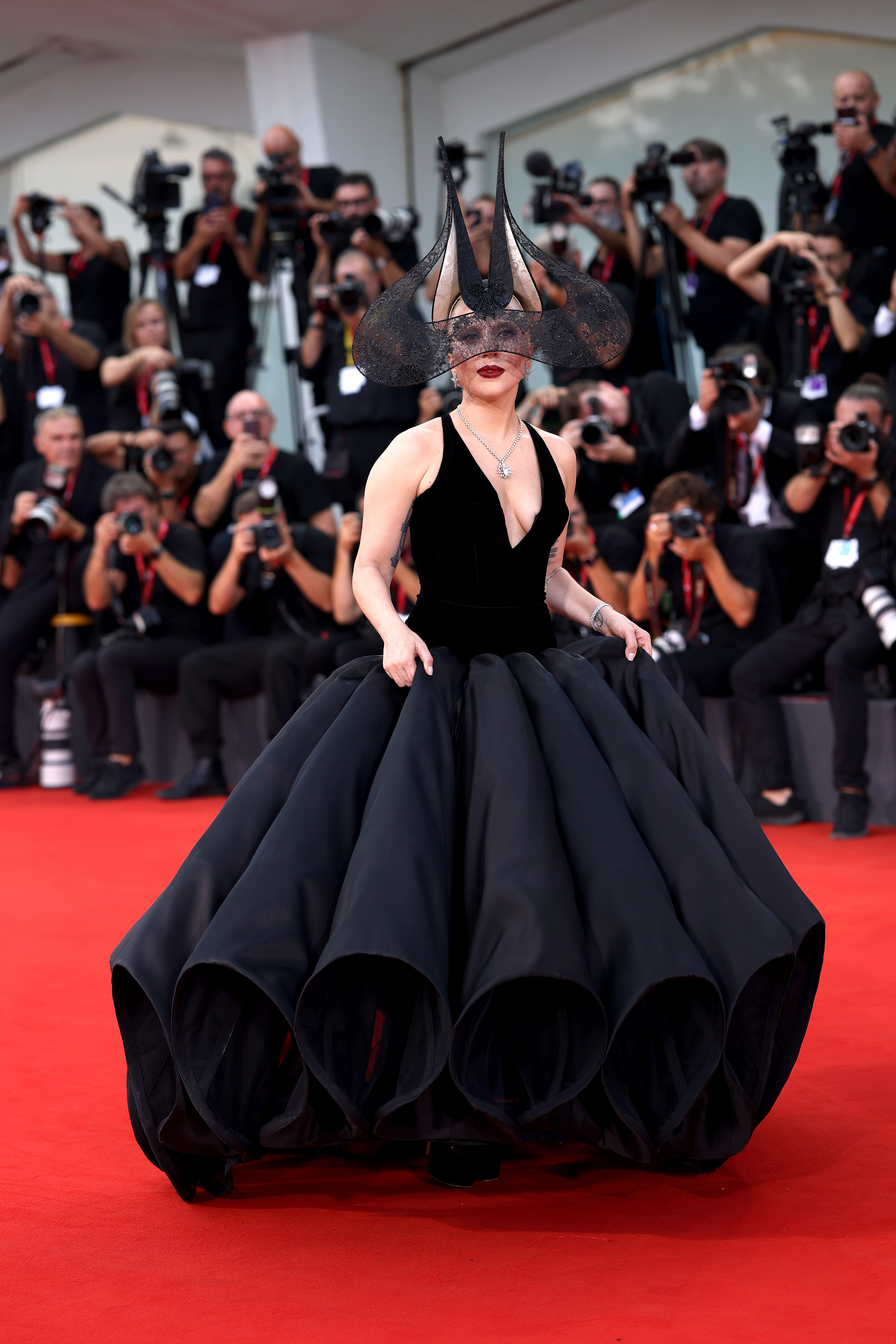 Lady Gaga na première de 'Coringa: Delírio a Dois' no Festival de Cinema de Veneza