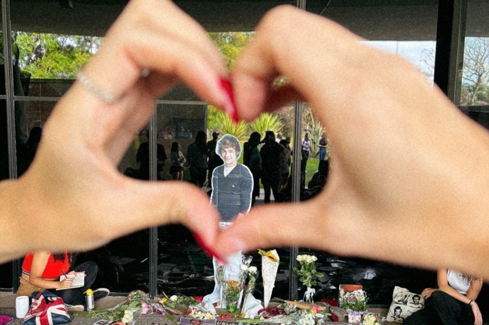 Memorial realizado em homenagem ao Liam Payne no Parque Ibirapuera, em São Paulo