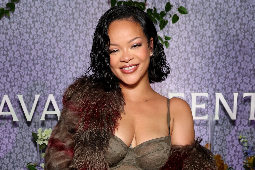 Rihanna em evento da Savage X Fenty em Los Angeles