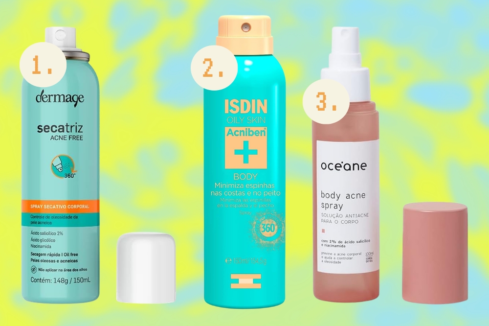 Produtos para tratar acne nas costas e no corpo