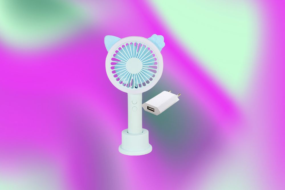ventilador de mesa com orelha de bichinho