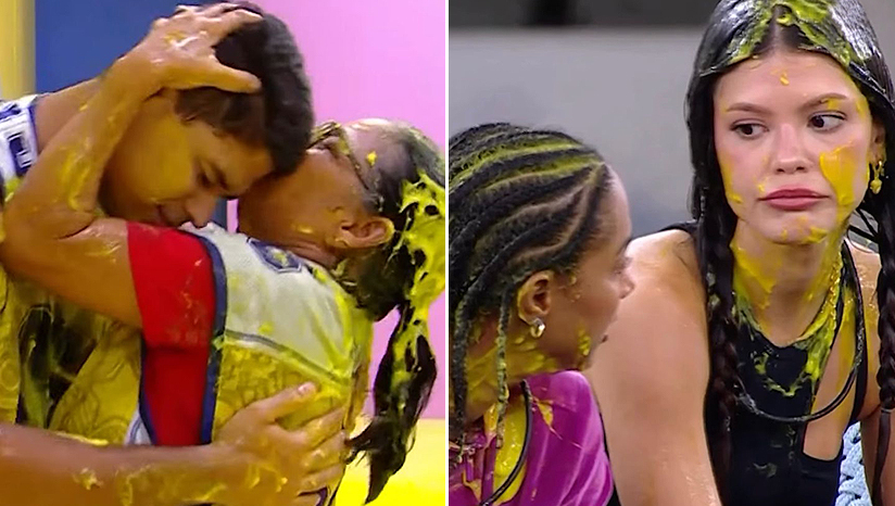 Guilherme, Dona Delma, Aline e Vitória Strada, do Big Brother Brasil 25