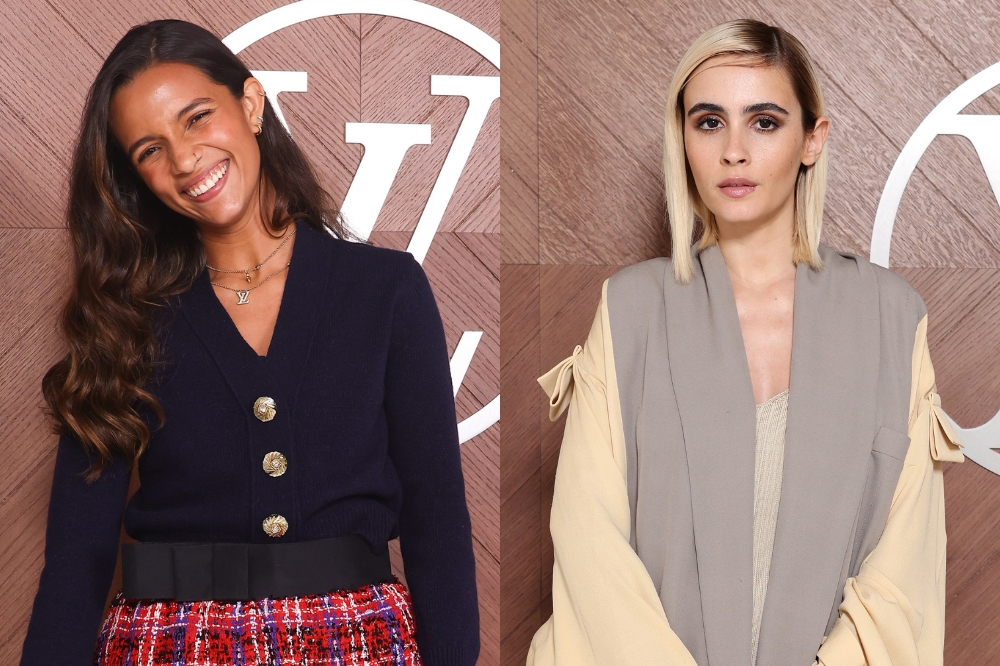 Rayssa Leal e Valentina Herszage no desfile da Louis Vuitton na semana de moda de Paris