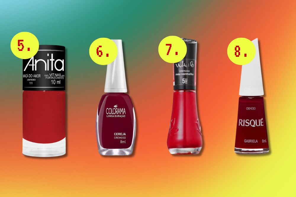 esmaltes-vermelhos (1) Opções de esmaltes vermelhos
