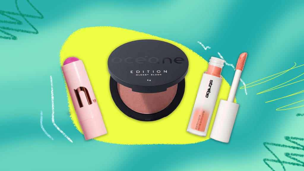 Opções de blush
