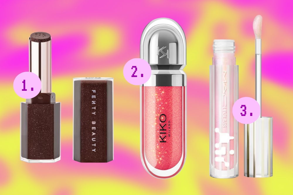 gloss-labial-brilhos-01 Opções de gloss labial com brilho
