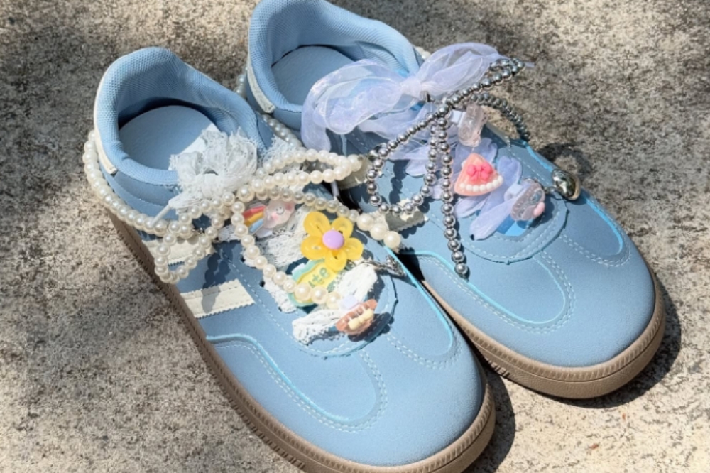 Ideias de customização de cadarço com shoe charms