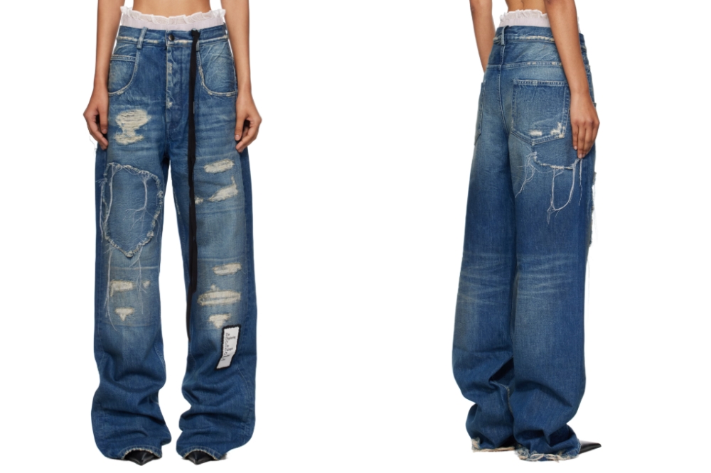 calça-jeans-ann-demeulemeester-rose-blackpink Calça jeans da marca Ann Demeulemeester usada por Rosé, do BLACKPINK