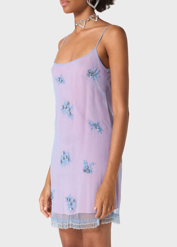 vestido-blumarine-lola-tung Vestido de tule da Blumarine usado por Lola Tung