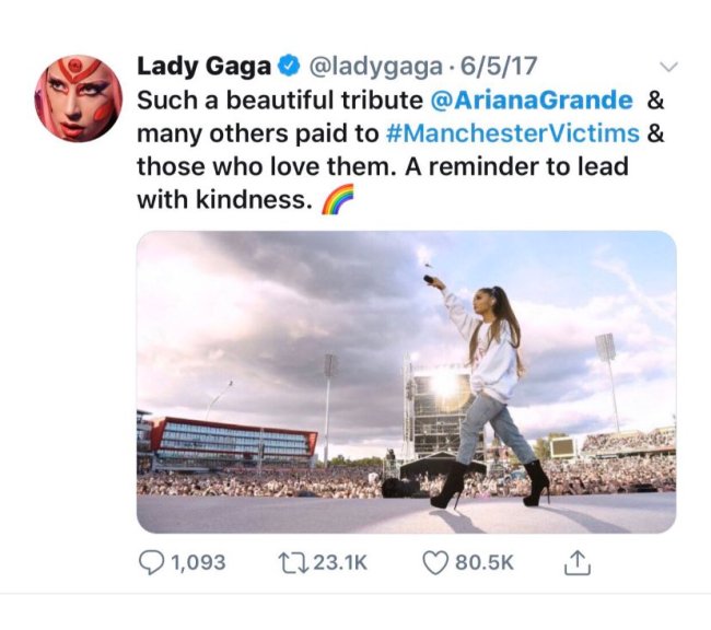 Tweet da Lady Gaga Tweet da Lady Gaga
