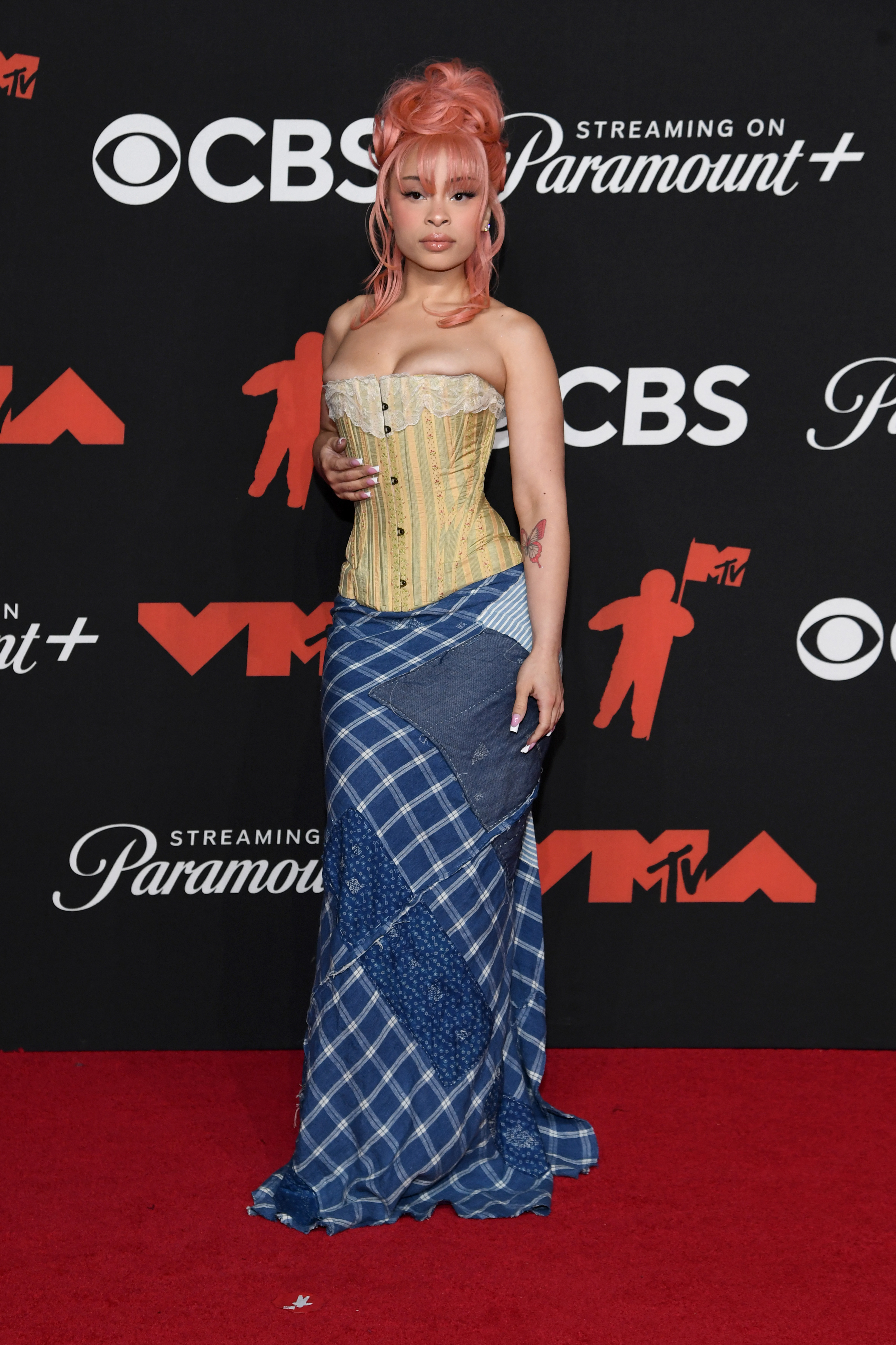 Ice Spice participa do 2025 MTV Video Music Awards na UBS Arena em 7 de setembro de 2025 em Elmont, Nova York.