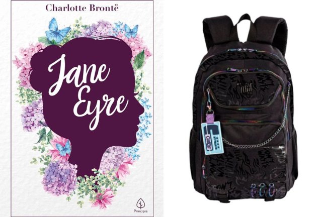 Jane Eyre e Mochila 2 Compartimentos Capricho Generation