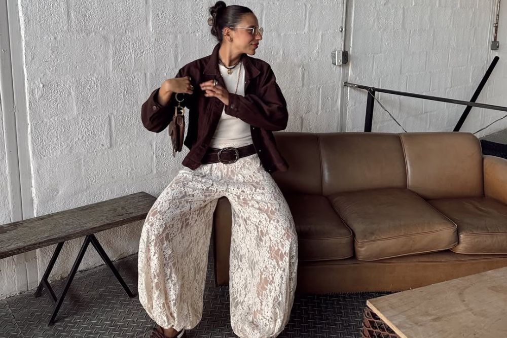 Calça estilo Aladim para usar nesta primavera