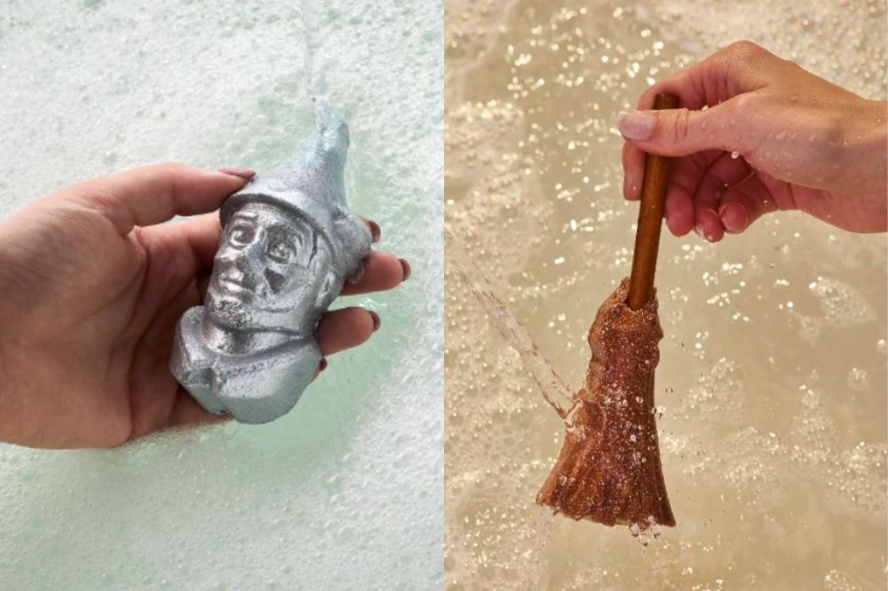 Espumas de banho em barra da coleção Lush X Wicked For Good