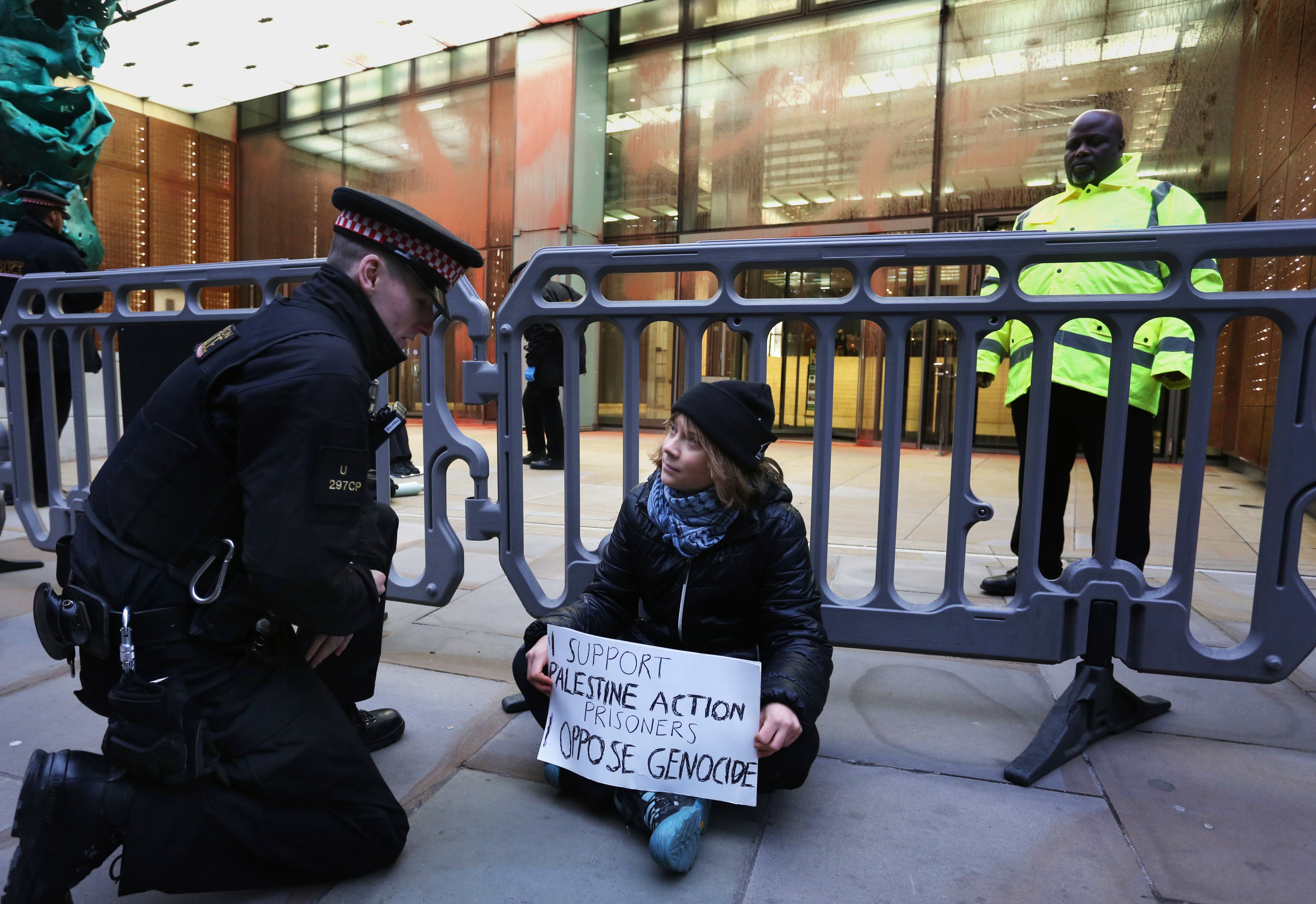 Protesters Target Aspen Insurance Offices In Support Of Jailed Pro-Palestine Activists