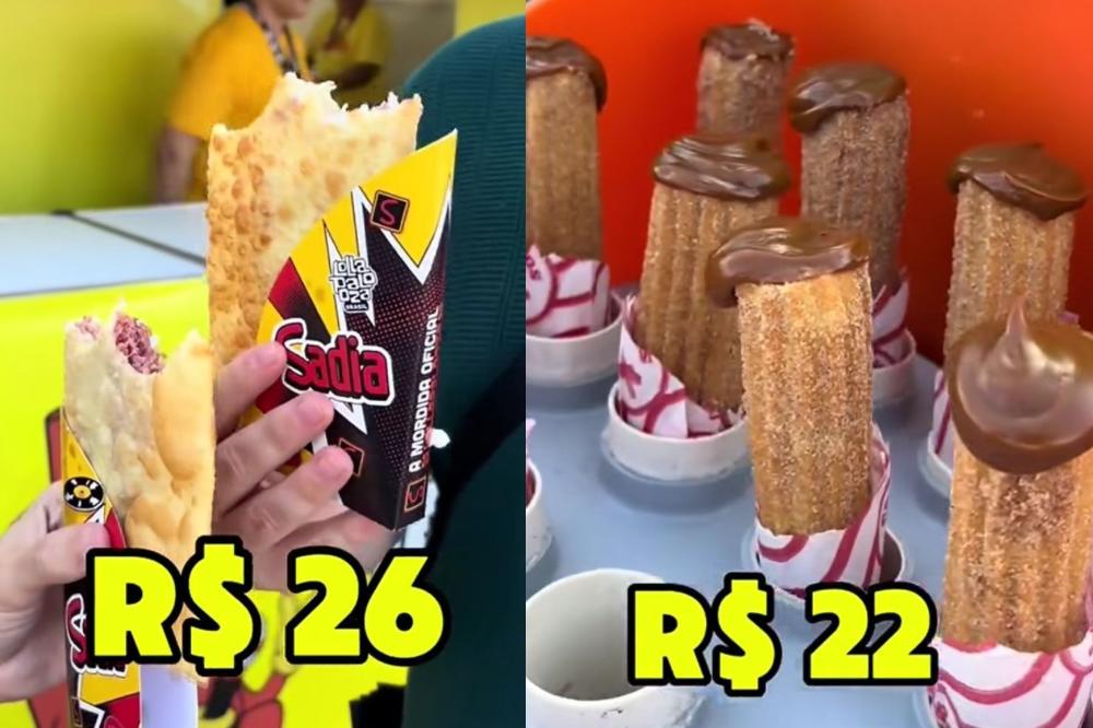 Lollapalooza comida o que dá para comer com 102 reais