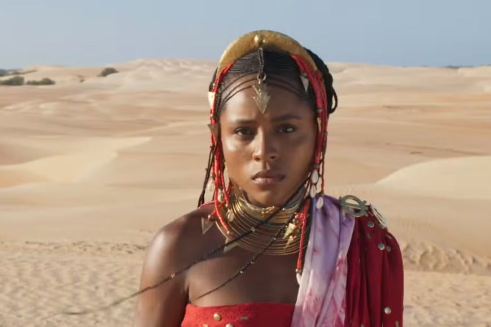 Duda Santos em ‘A Nobreza do Amor’ como Alika