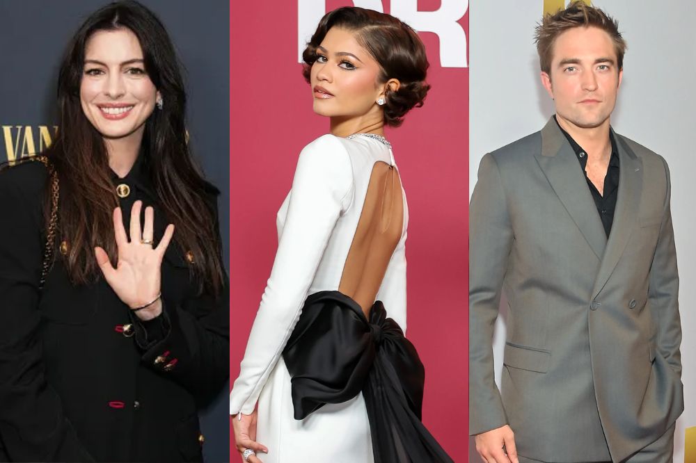 Anne Hathaway, Zendaya e Robert Pattinson lideram a lista com uma série de projetos
